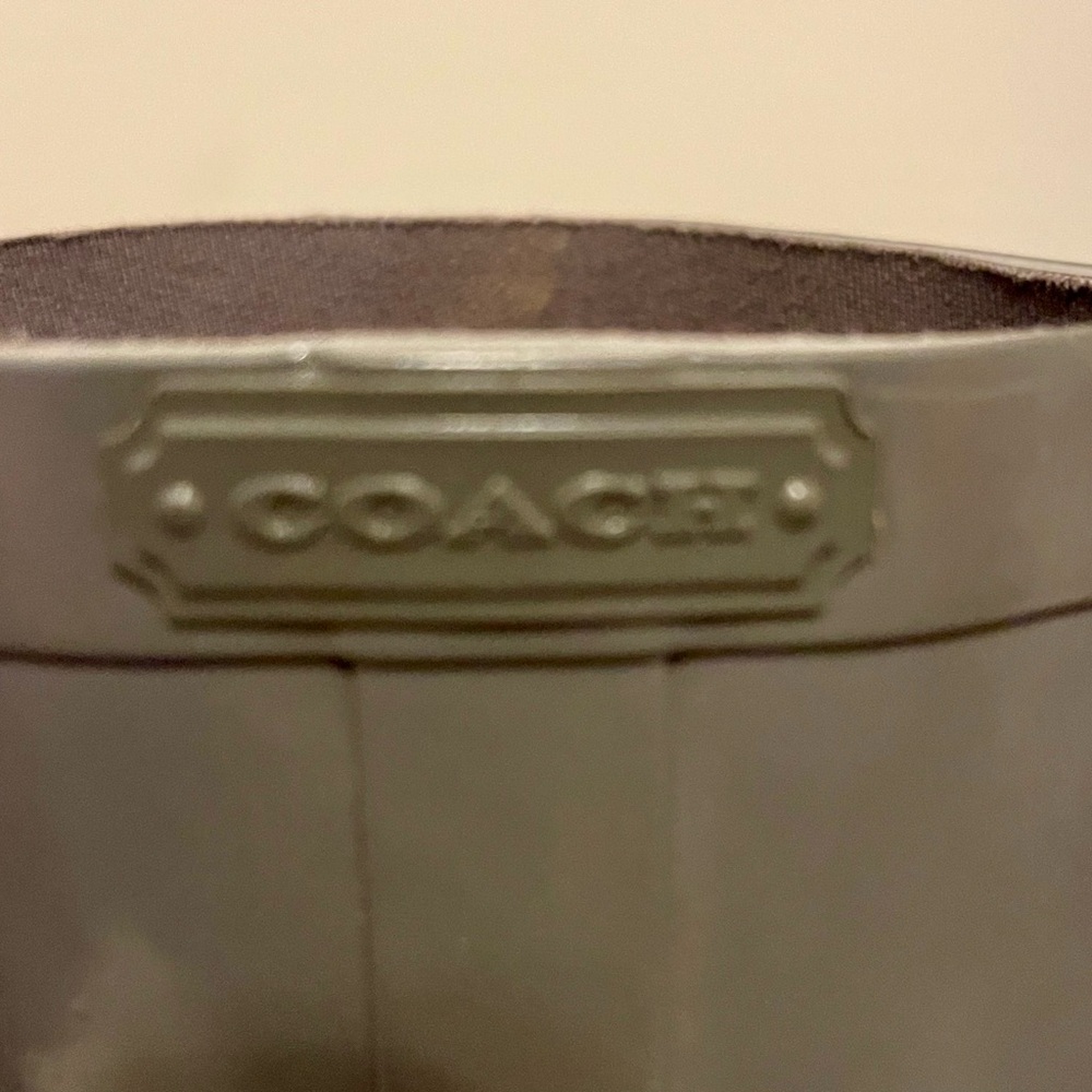 Coach Lori Heritage Boots Gray Silver Hardware. Sz 7B EUC! - Picture 4 of 7